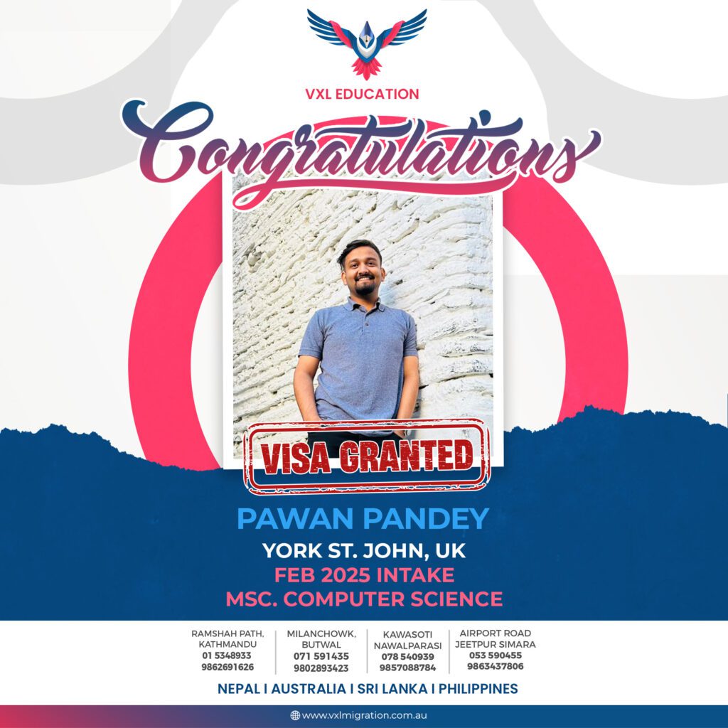 Pawan Pandey Secures UK Visa for MSc