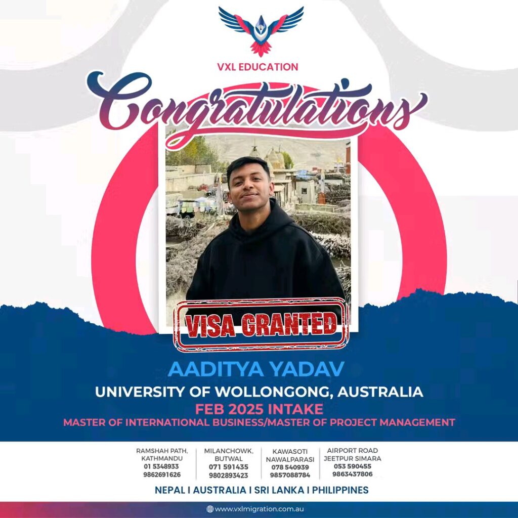 Aaditya Yadav Off to Australia for Double Master’s Program