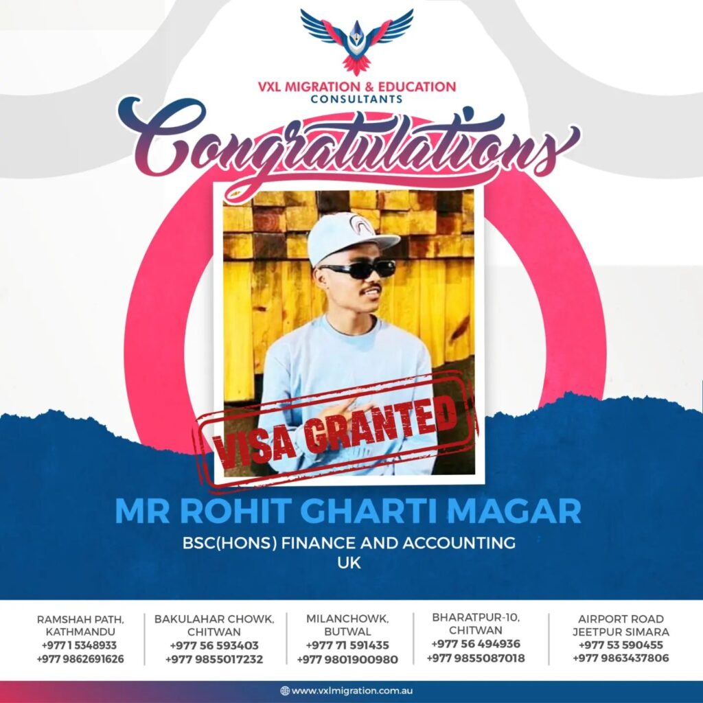 UK Bound: Rohit Gharti Magar’s Academic Journey Begins