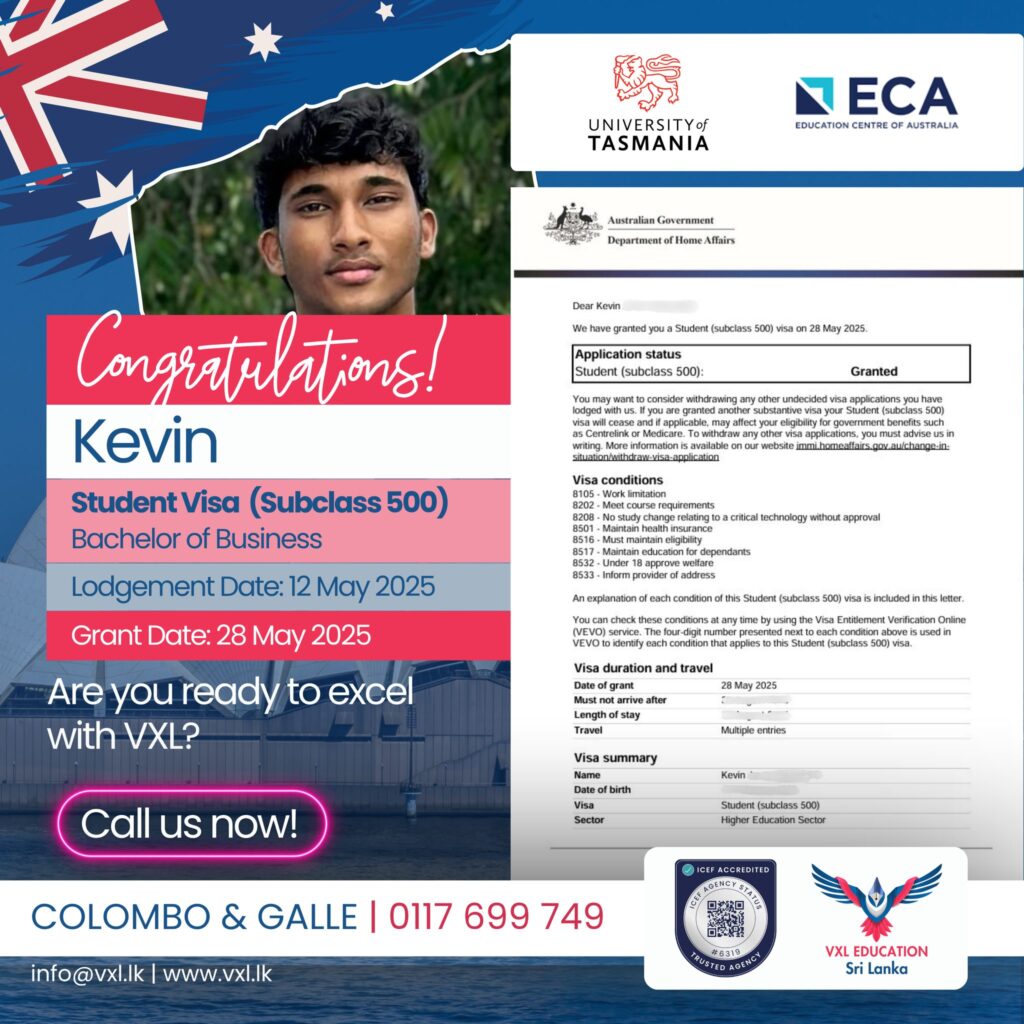 Kevin Begins His Business Journey at the University of Tasmania