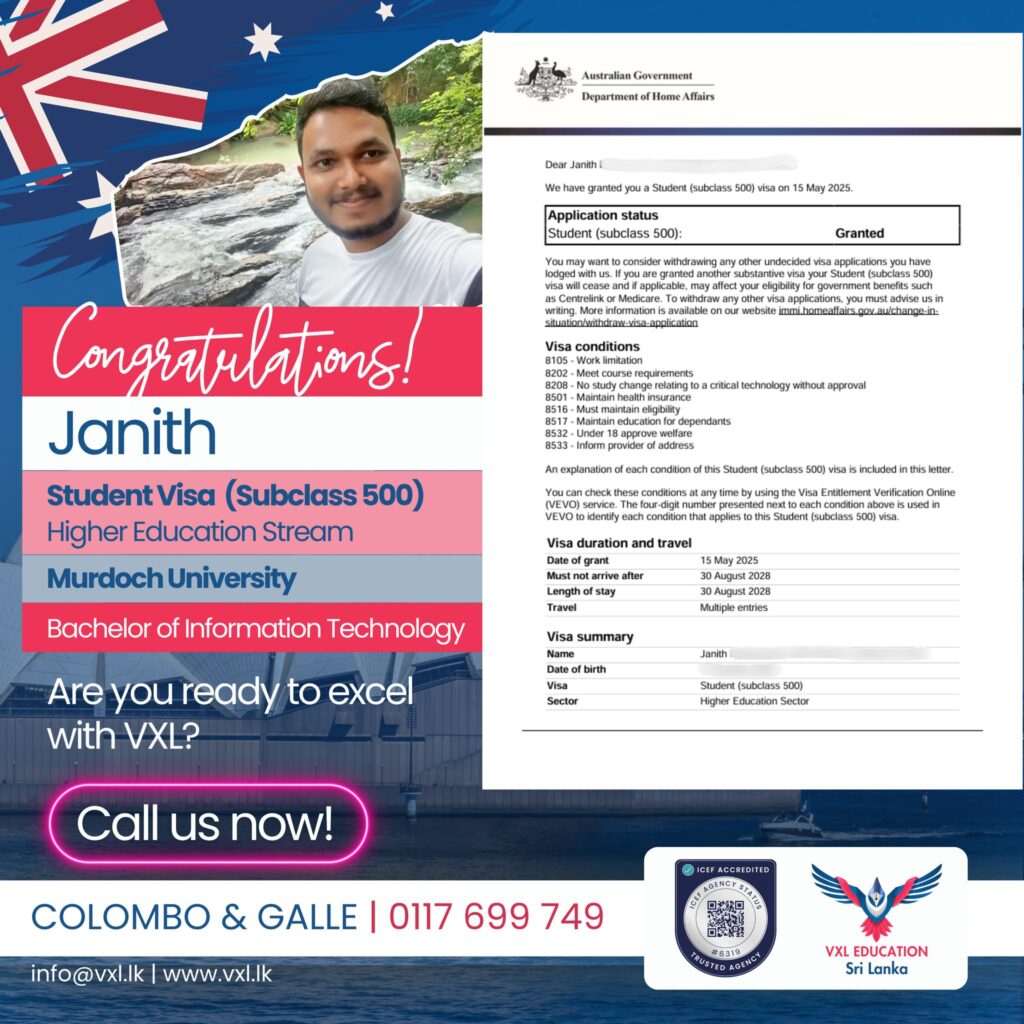 Janith Begins His IT Journey at Murdoch University